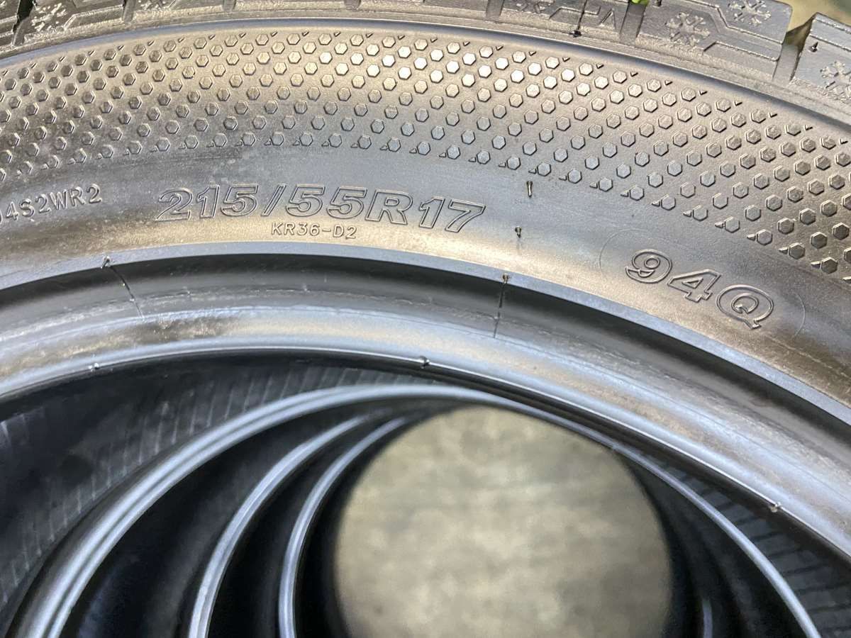 215/55R17 ケンダ KR36 ICE TEC NEO 中古タイヤ スタッドレスタイヤ 4 