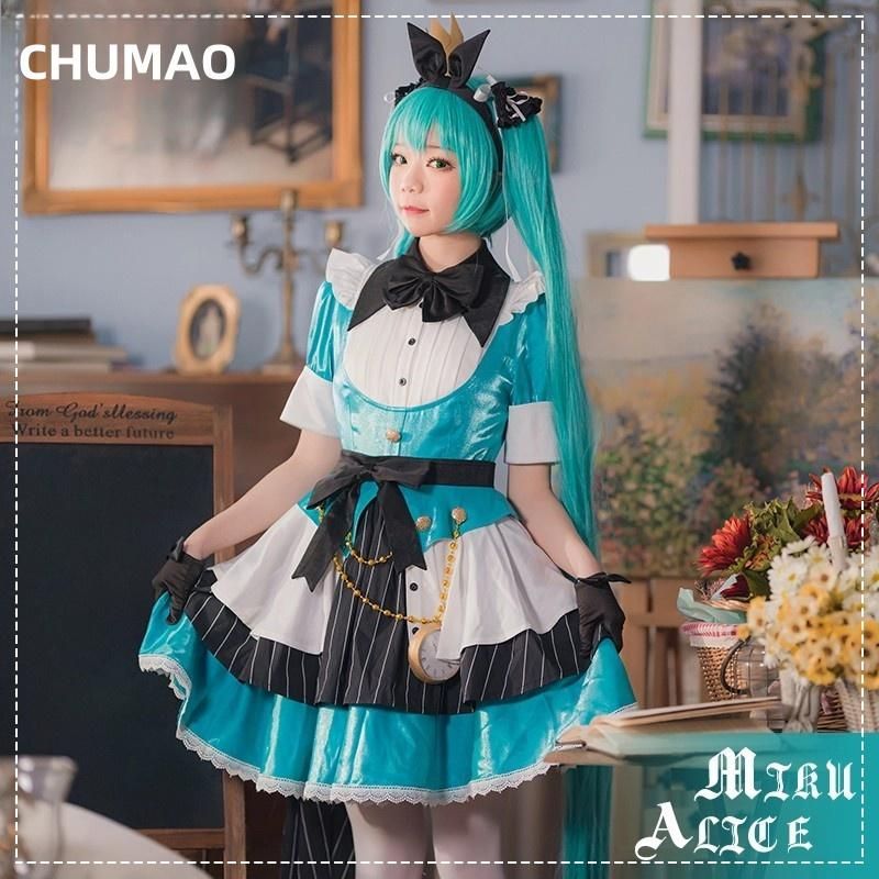 ♥ 初獣猫 初音ミク 未来 アリス コスプレ衣装 可愛い 文化祭 meilu51209