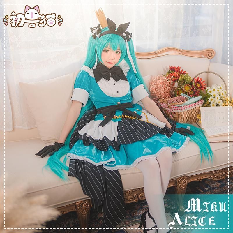 初獣猫 初音ミク 未来 アリス コスプレ衣装 meilu 51209