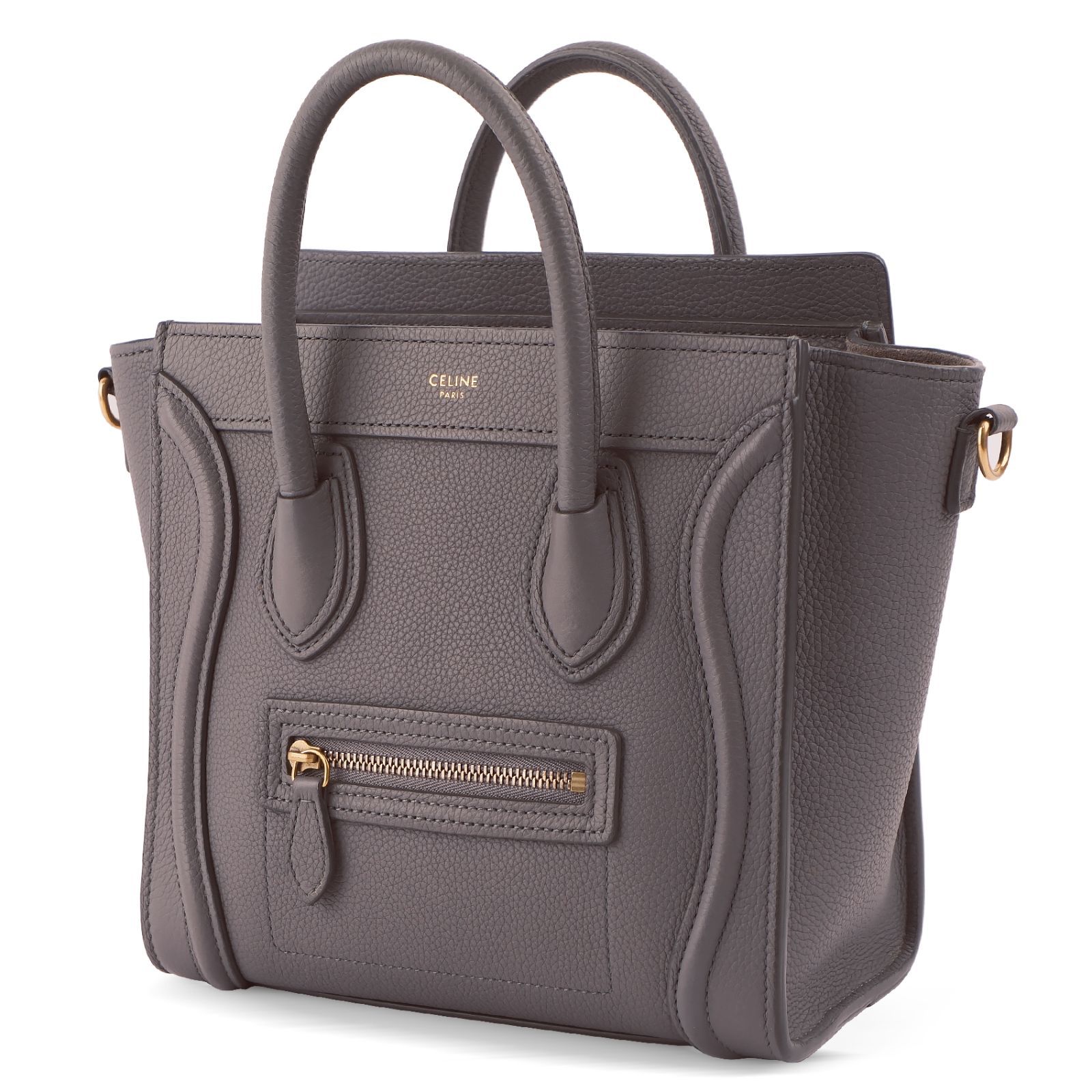 CÉLINE セリーヌ ラゲージ ナノショッパー レザー 2WAYグレージュ 楽天市場】【中古】CELINE セリーヌ ラゲージ ナノショッパー 2WAY