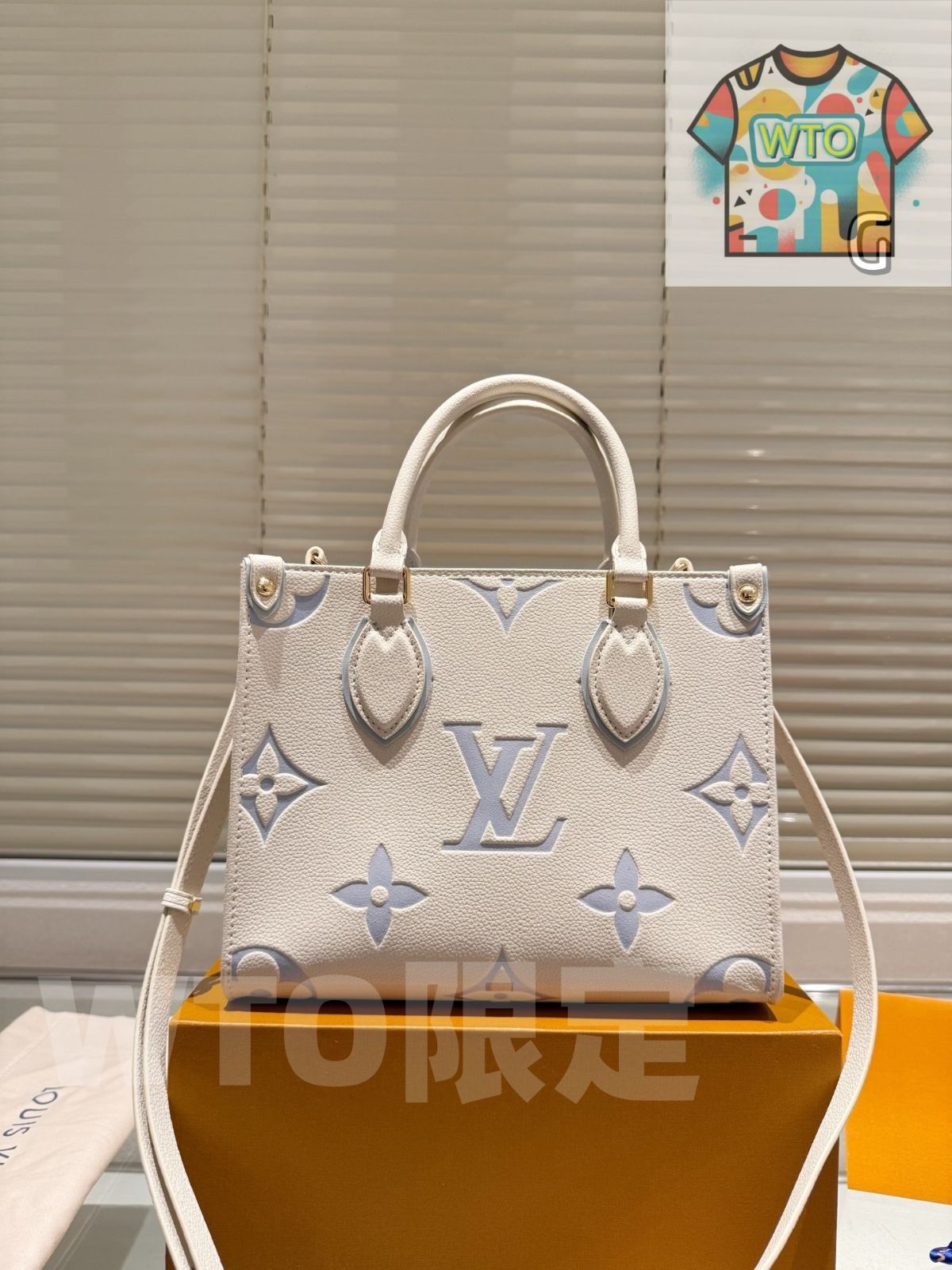 今日特価】LV（ルイ・ヴィトン）Onthego ブラック × ミルク フラワー