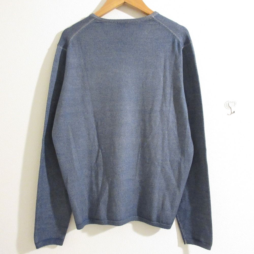 美品 Cruciani クルチアーニ ウール100％ Vネック 長袖 ニット プル