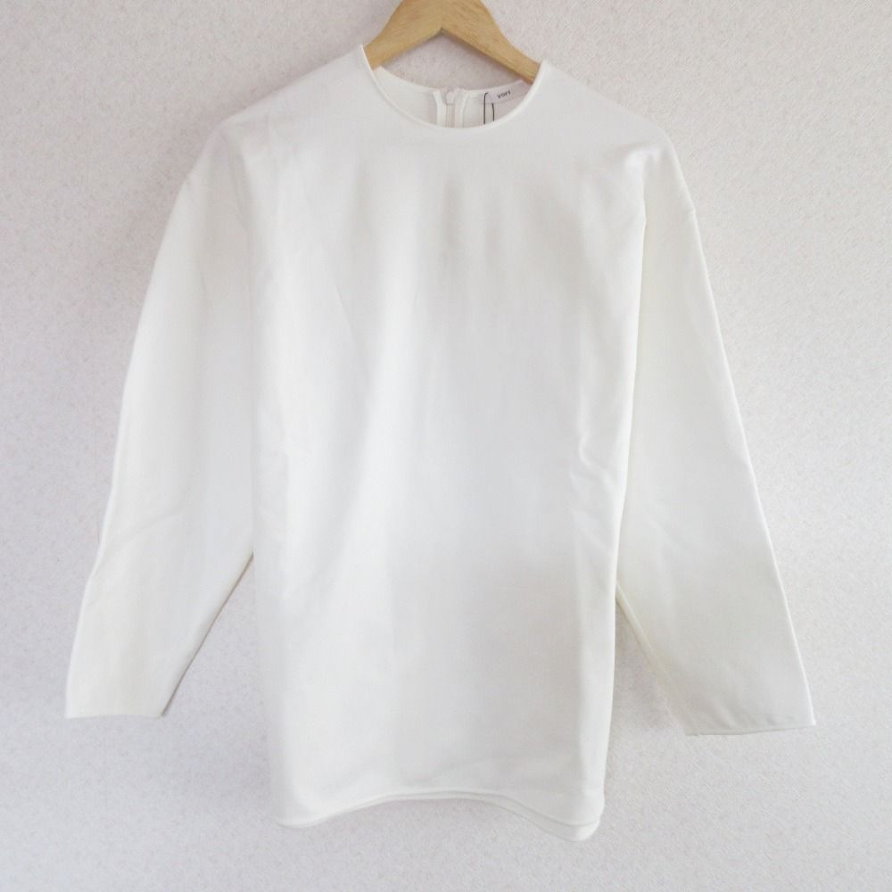 22AW yori ヨリ 長袖 ストレッチ ソフト裏起毛カットソー ブラウス F