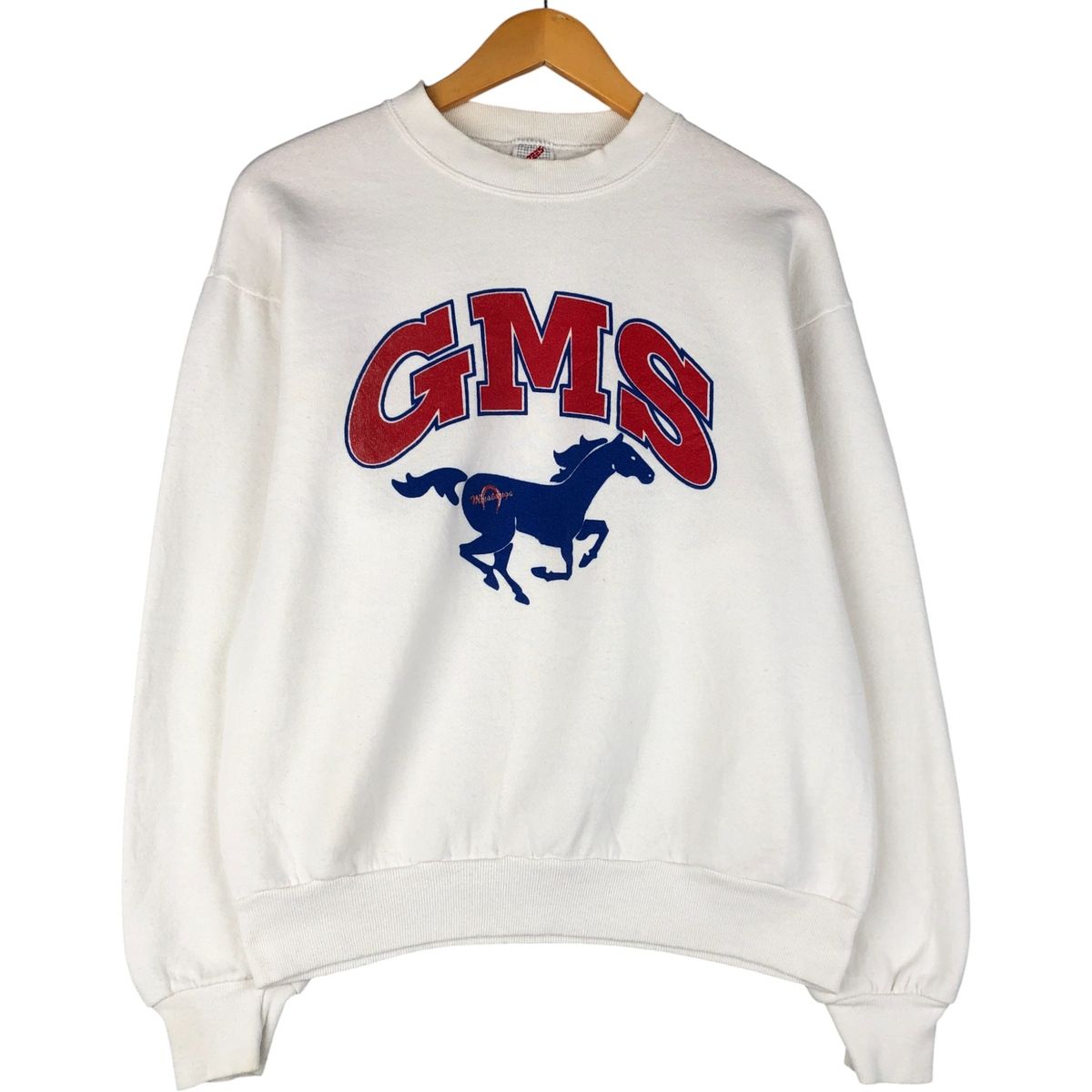 古着 90年代 ジャージーズ Jerzees 馬柄 プリントスウェットシャツ  