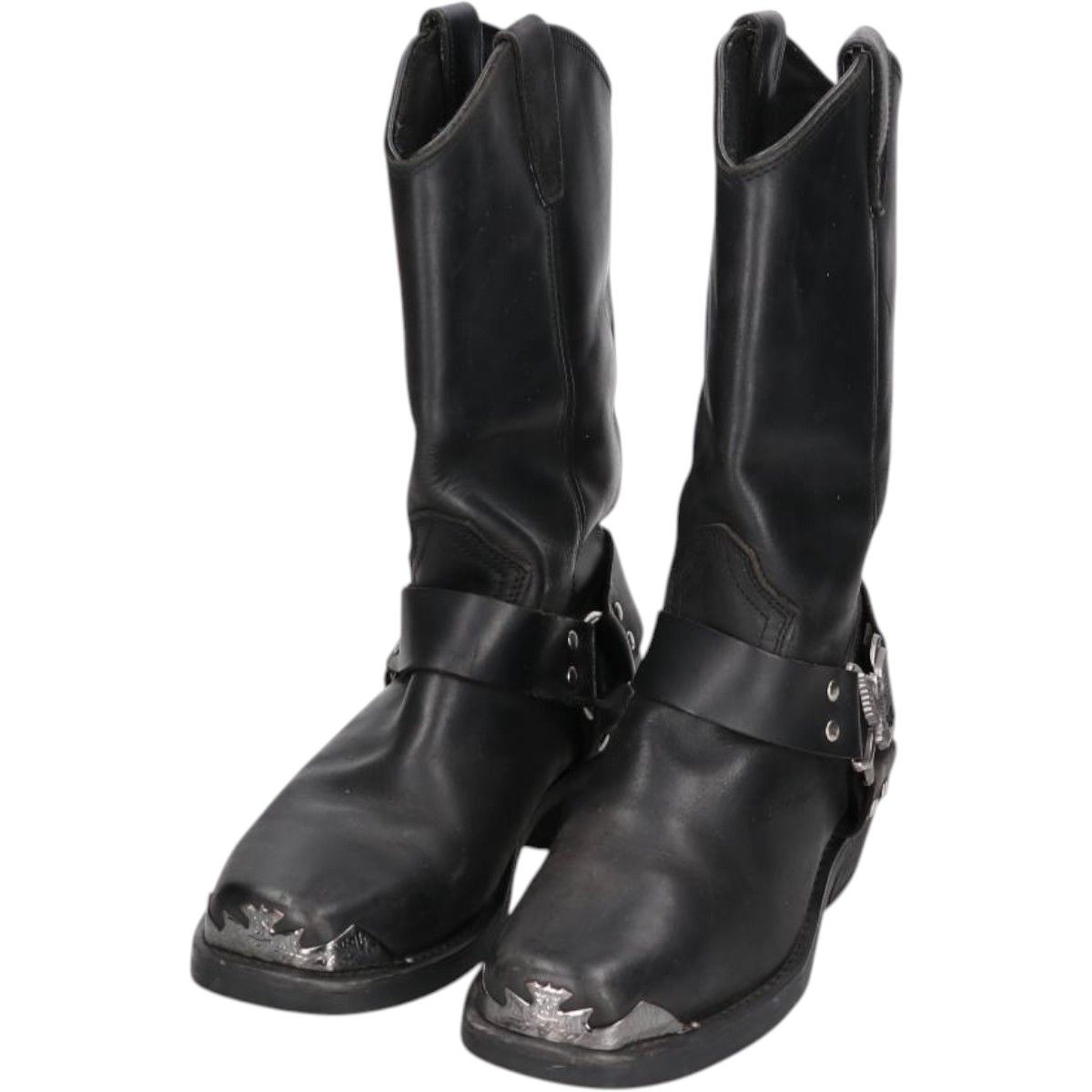 古着 ディンゴ DINGO スクエアトゥ リングブーツ 9D メンズ27.0cm相当  