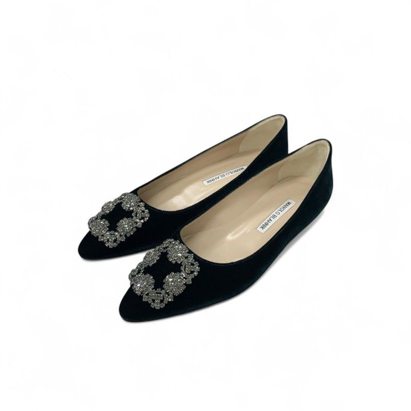 マノロブラニク MANOLO BLAHNIK ハンギシ フラットシューズ 靴