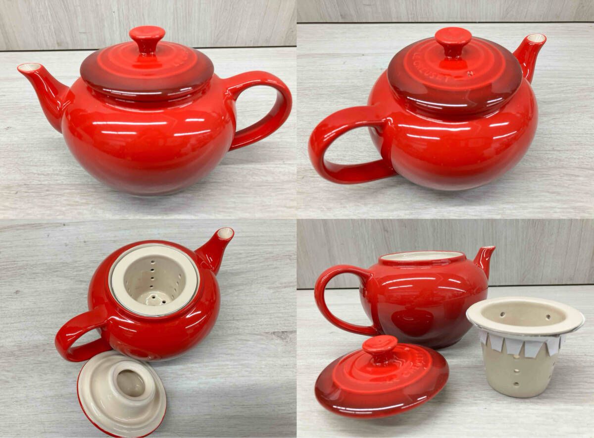 LE CREUSET ル・クルーゼ ティーポットセット レッド - メルカリ