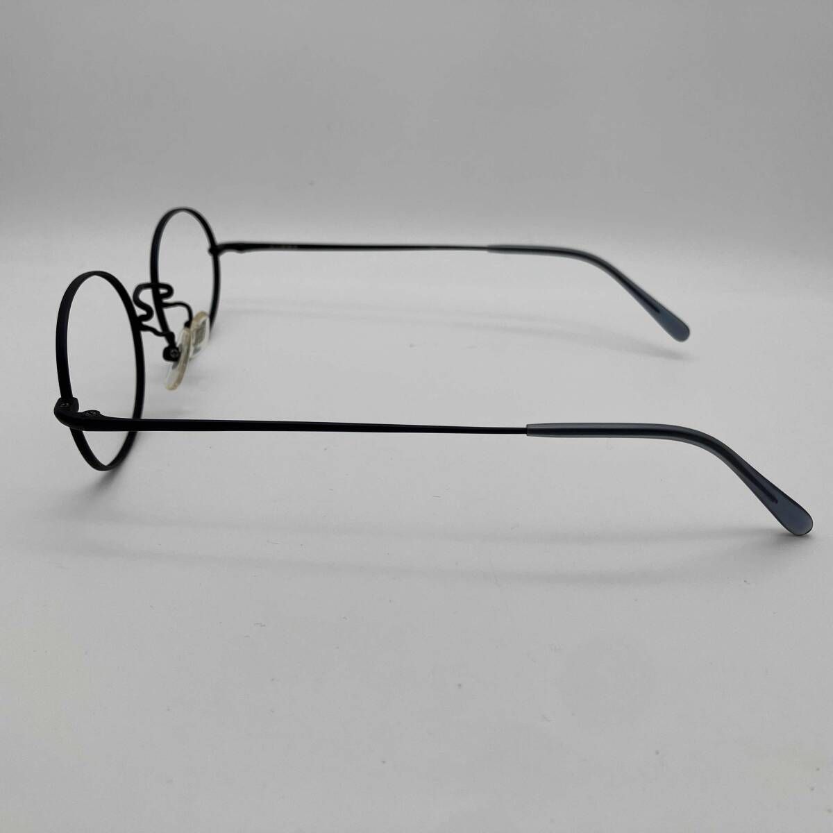 白山眼鏡店 チタン 眼鏡フレーム（フレームのみ） C9 ネイビー は