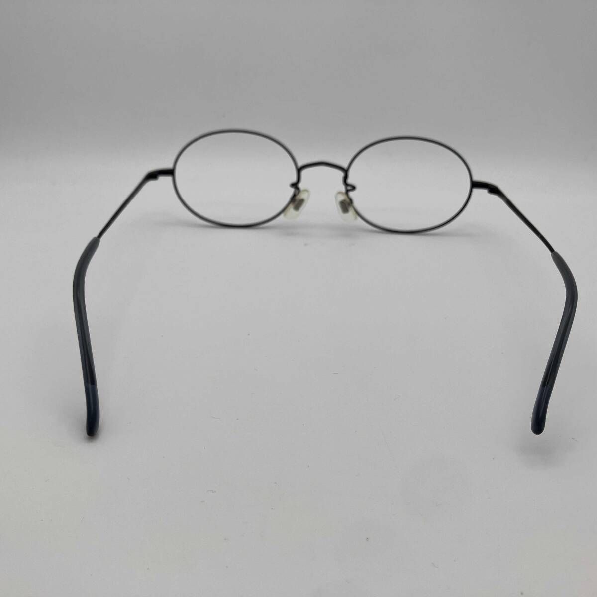 白山眼鏡店 チタン 眼鏡フレーム（フレームのみ） C9 ネイビー は