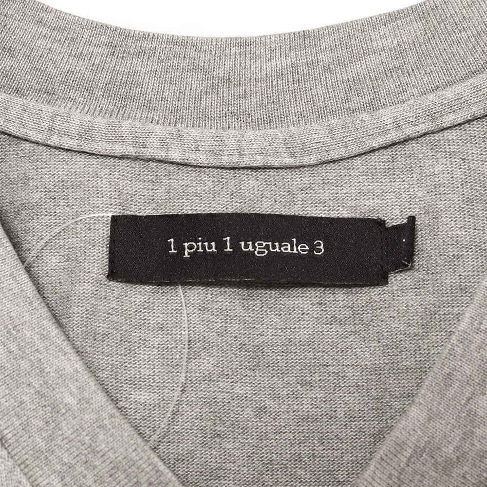 美品　1piu1uguale3 SAGARA×embroidery サイズV 1PIU1UGUALE3 SAGARA embroidery V-neck special print サイズ4 グレー