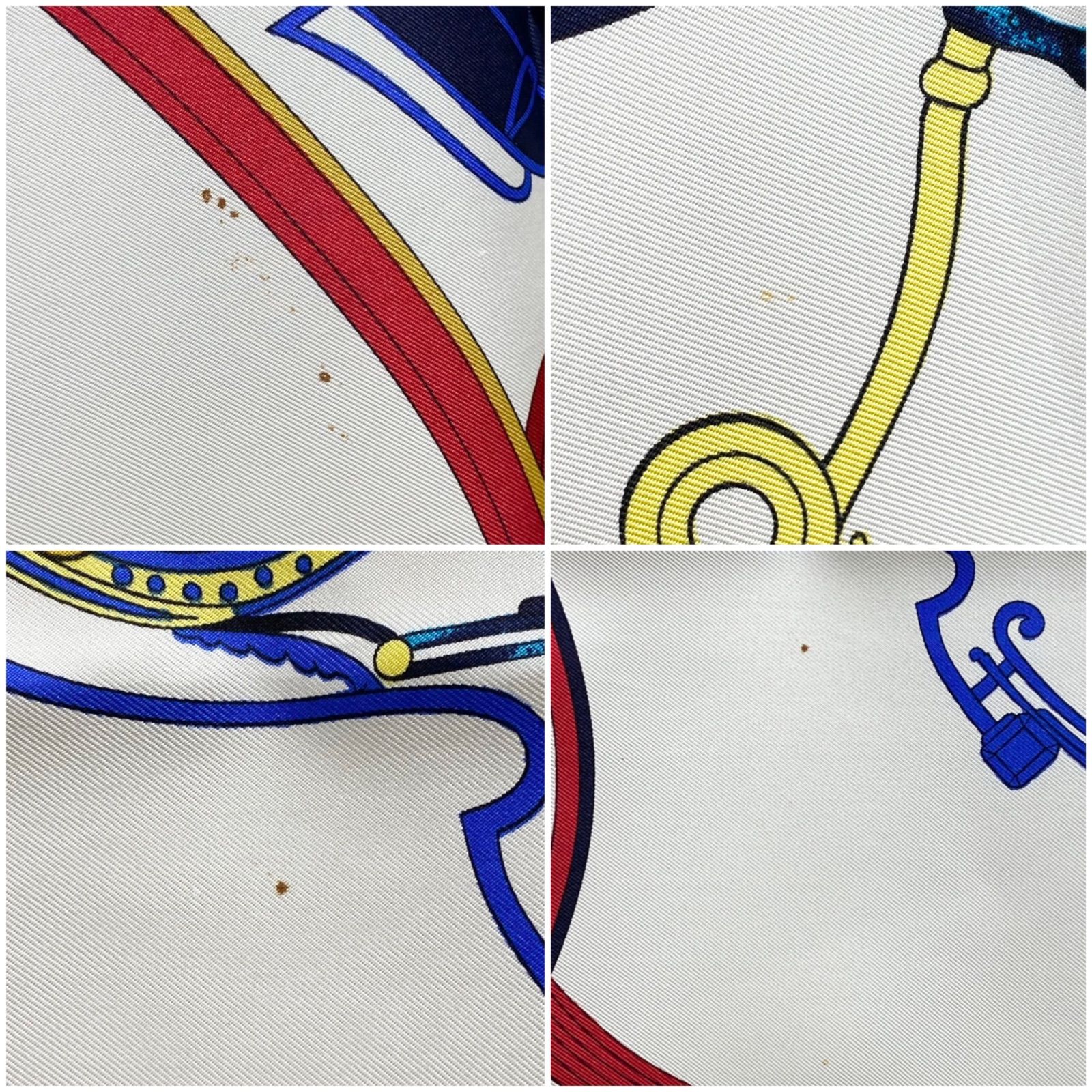 エルメス　シルクスカーフ　カレ90 スプリング・スプリング エルメス カレ90 SPRINGS シルクスカーフ スプリング ダークブルー