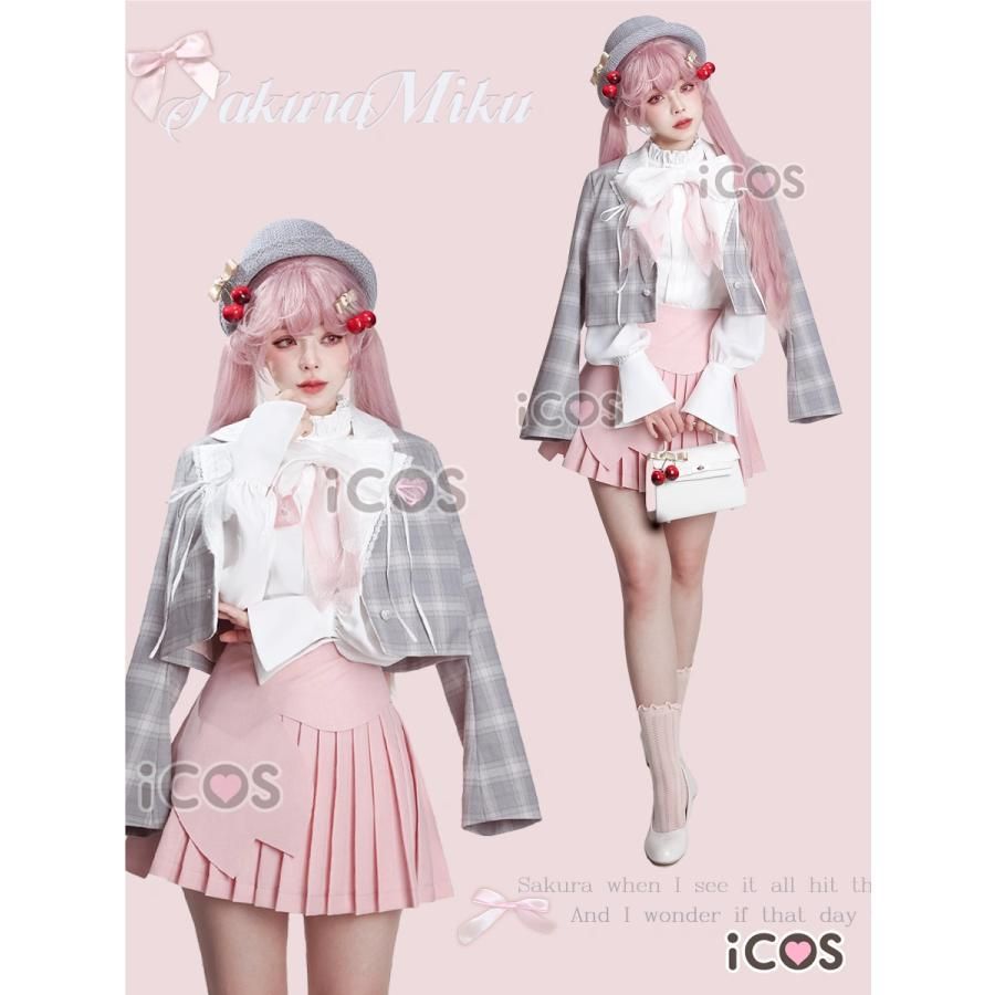 ICOS 桜初音 コスプレ衣装 花見 お花見セット コスプレ meilu 51204