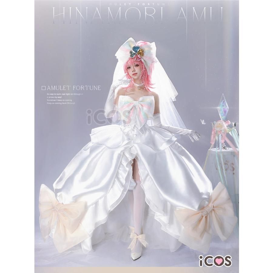 ICOS しゅごキャラ 日奈森あむ ウェディングドレス 変身 コスプレ衣装 meilu 51209
