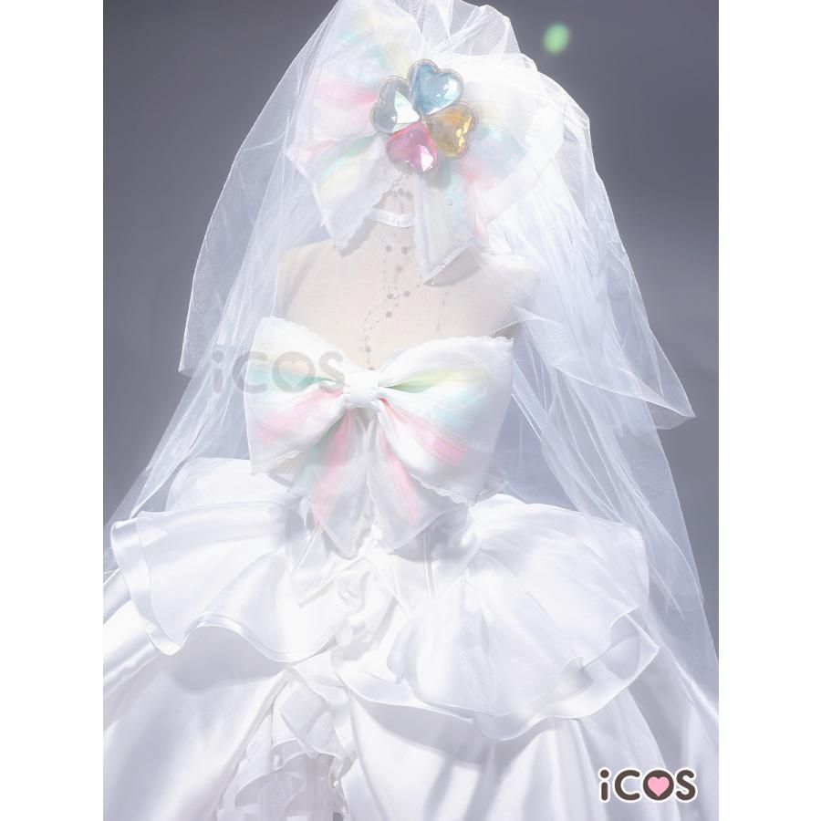 ICOS しゅごキャラ 日奈森あむ ウェディングドレス 変身 コスプレ衣装 meilu 51209