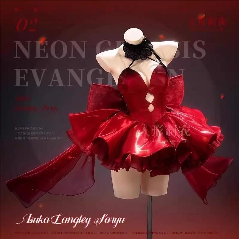 高品質 エヴァンゲリオン 式波 アスカ ラングレー 礼服 コスプレ衣装 meilu 51205