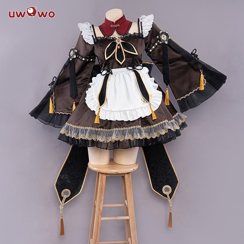 Uwowo悠窩窩 原神 胡桃 メイド コスプレ 衣装 meilu 51209
