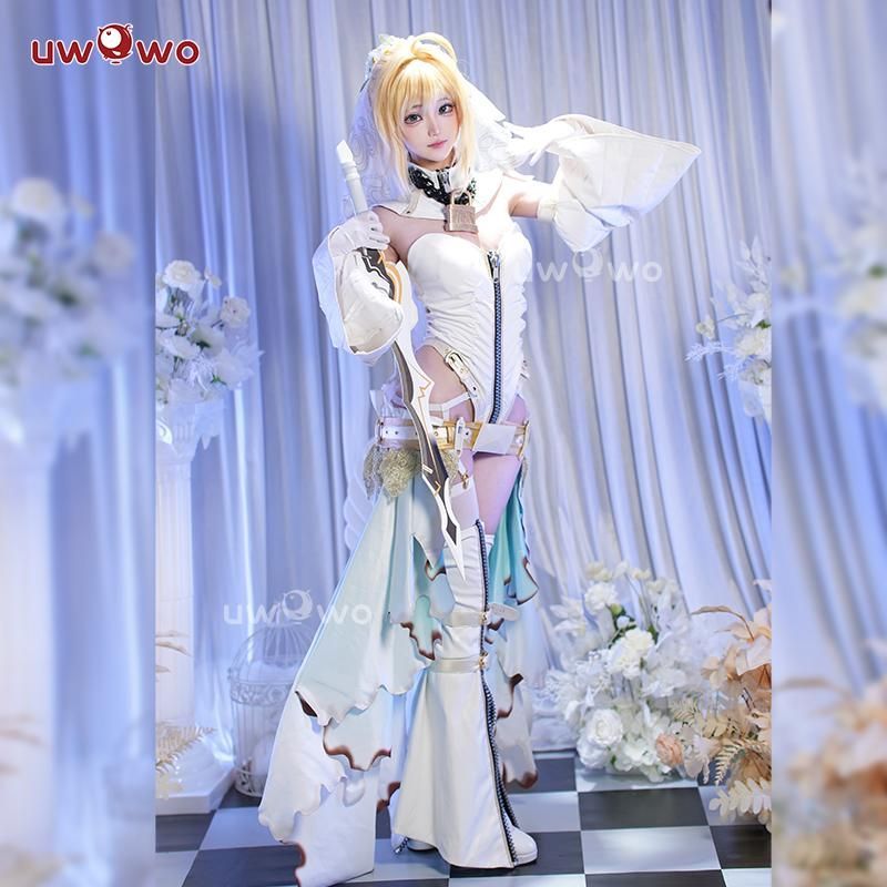 悠窩窩 コスプレ 衣装 Fate Grand Order ネロ クラウディウス 花嫁 二破 meilu 51209