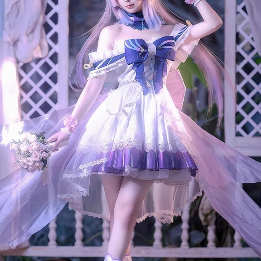 原神 珊瑚宮心海 幻世霊夢 コスプレ衣装 フルセット meilu 51209