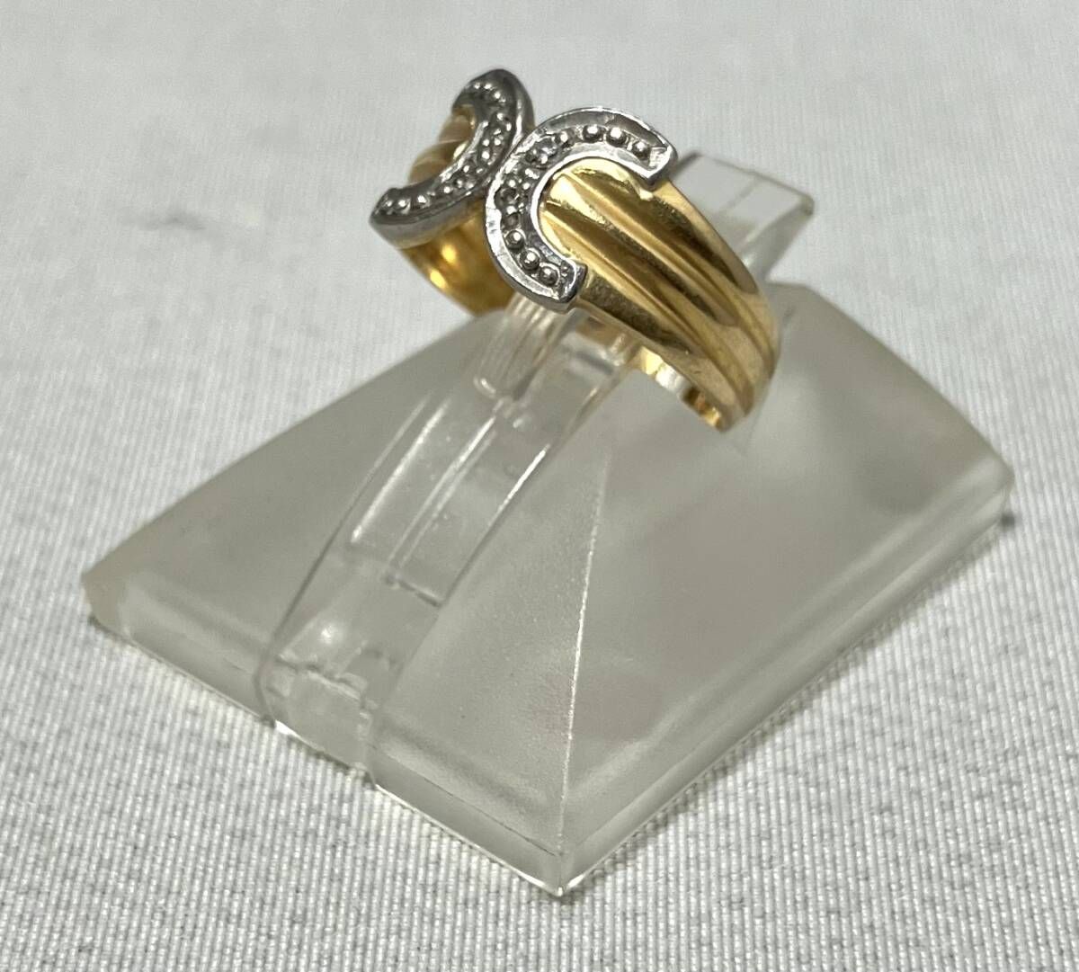 鑑別書付き K18 Pt900 天然ダイヤモンド リング 4号 2.0g - メルカリ