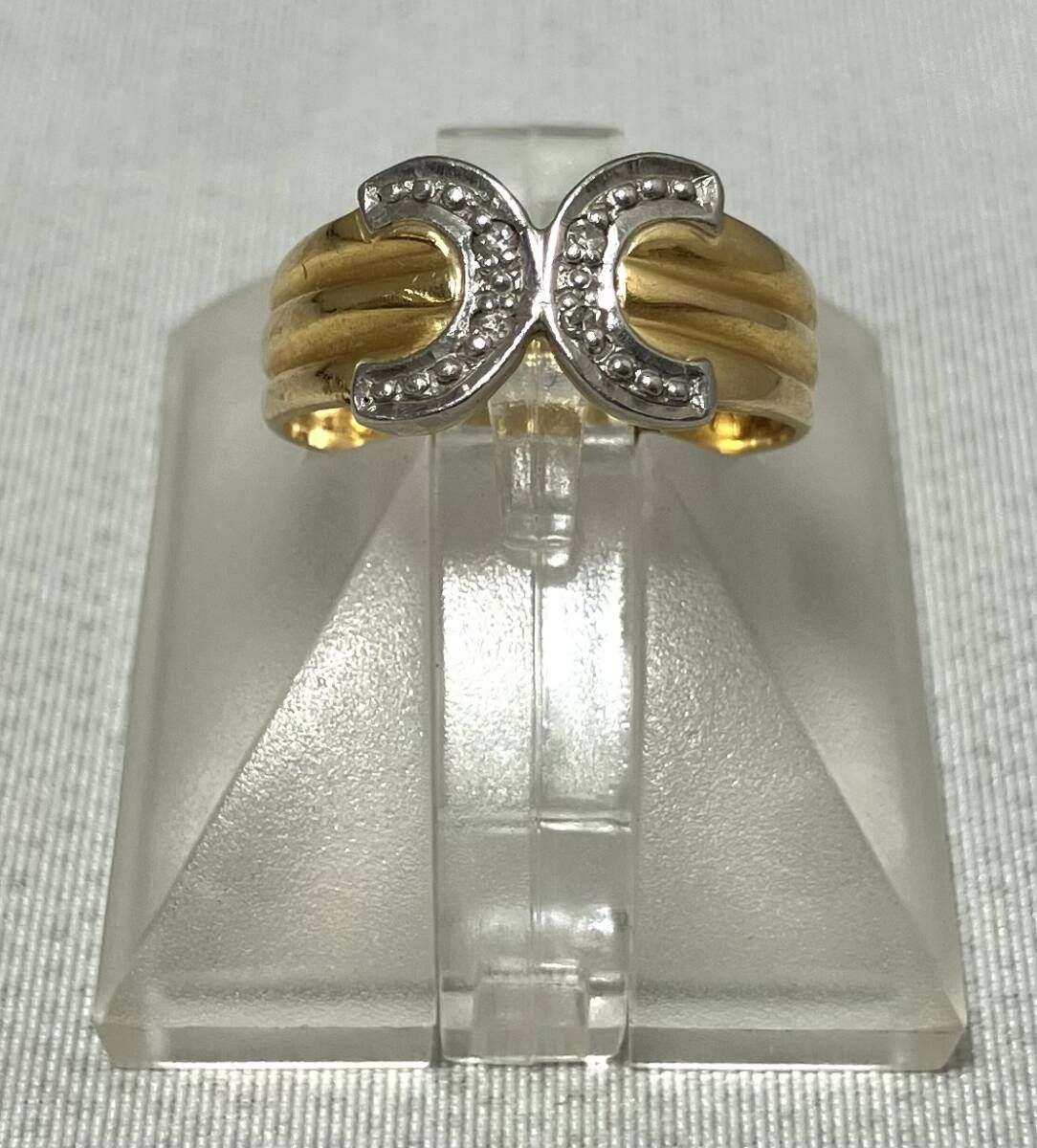 鑑別書付き K18 Pt900 天然ダイヤモンド リング 4号 2.0g - メルカリ