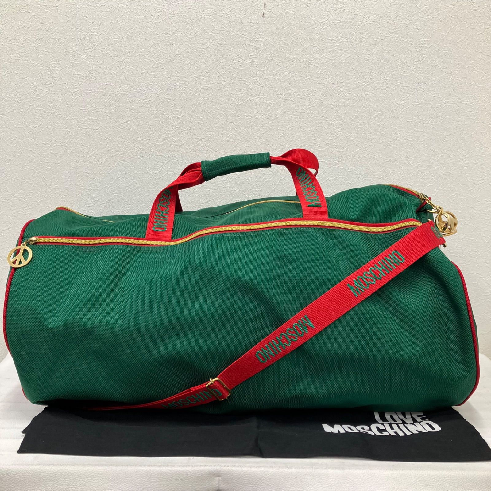387 MOSCHINO モスキーノ ボストンバッグ ドラムバッグ 旅行用バッグ