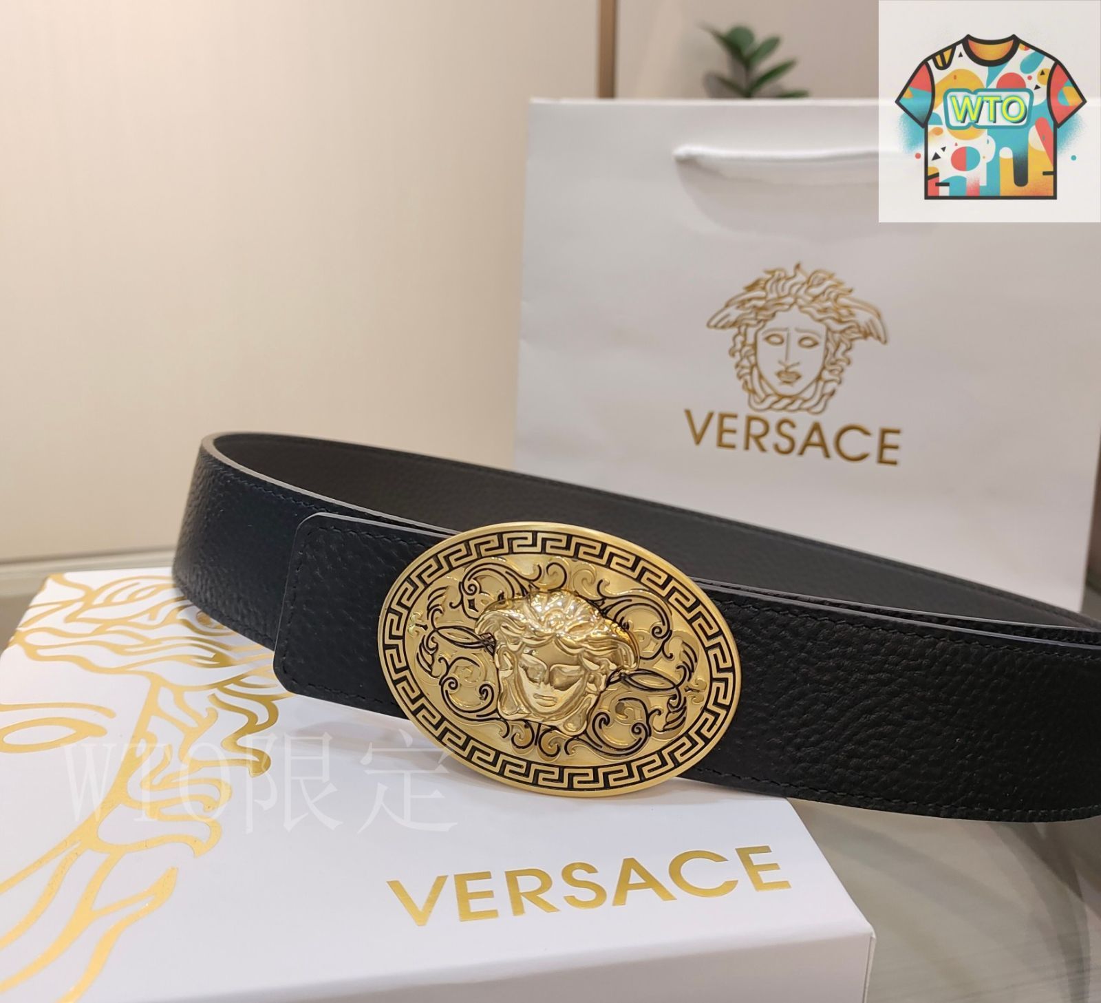 今日特価】Versace ヴェルサーチ メデューサベルト - メルカリ