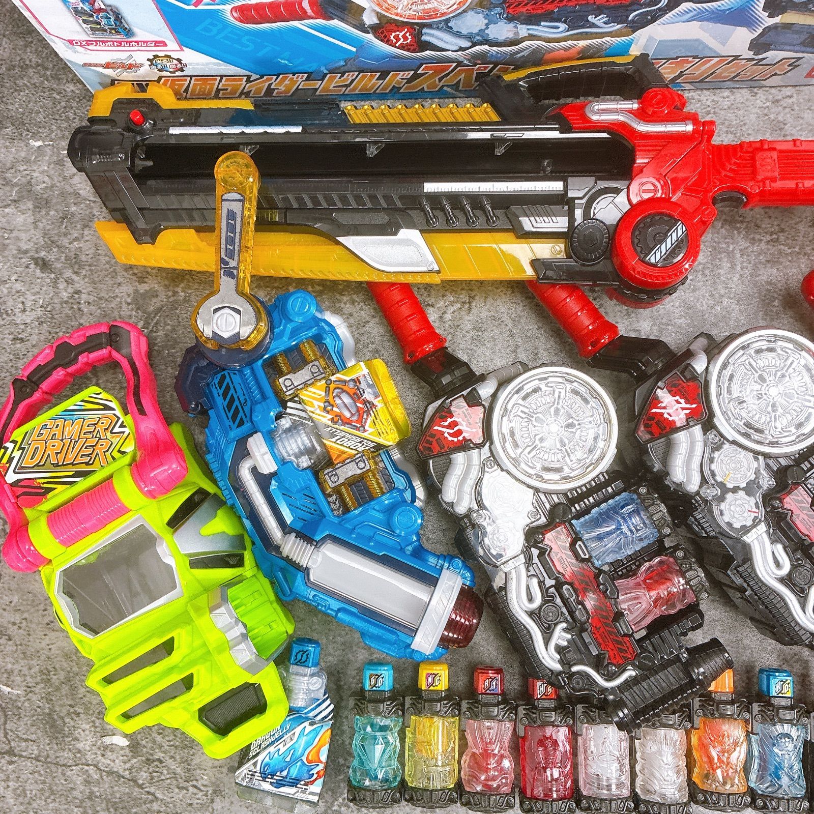 仮面ライダー ビルド エグゼイド まとめ 9個 DXビルドドライバー DX 