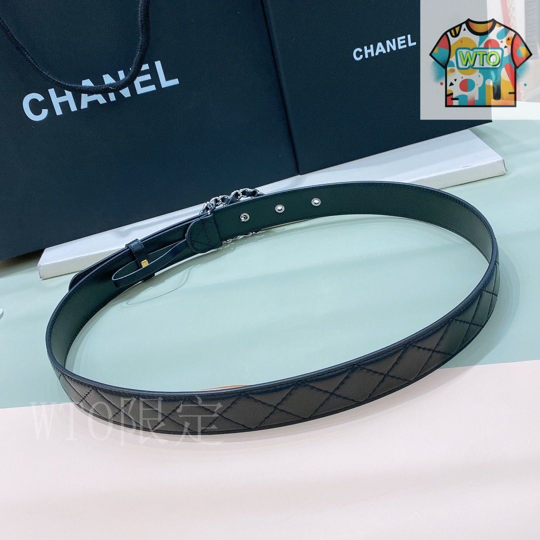 今日特価】Chanel シャネル レザーベルト - メルカリ