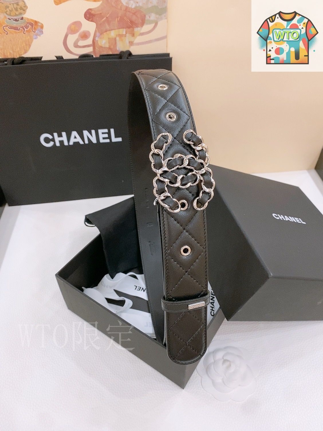 今日特価】Chanel シャネル レザーベルト - メルカリ