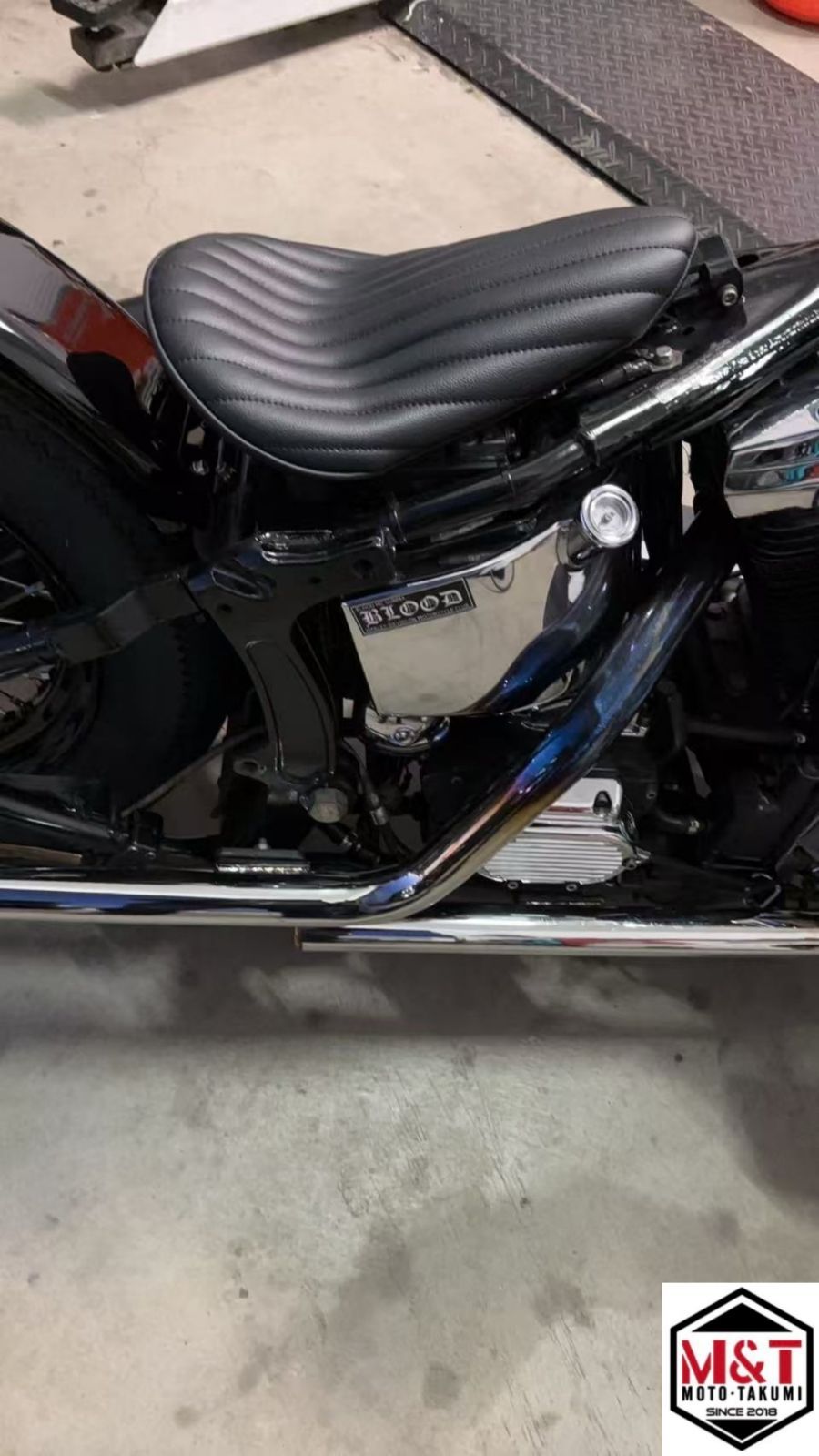 ベイツタイプ ソロシート ピリオン BK ハーレー チョッパー sr 即納品 S-RIDE2 ソロシート ピリオンパッド ハーレー チョッパー