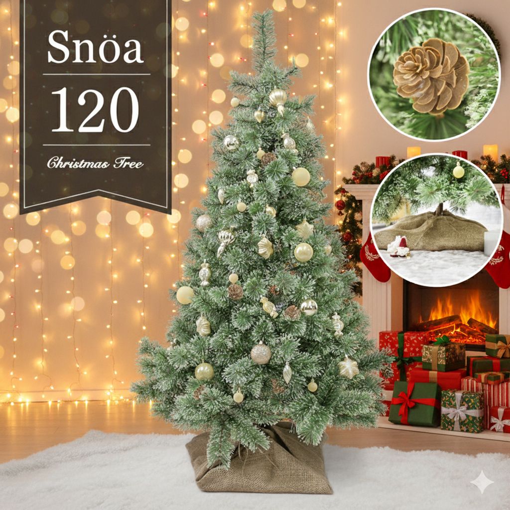 120㎝ ツリー おしゃれ 北欧 ヌードツリー 松ぼっくり付き オーナメントなし リアル シンプル スリム 大型 Xmas クラシック 置物 店舗用 業務用 ショップ用 簡単組立 用品 GCA 0412