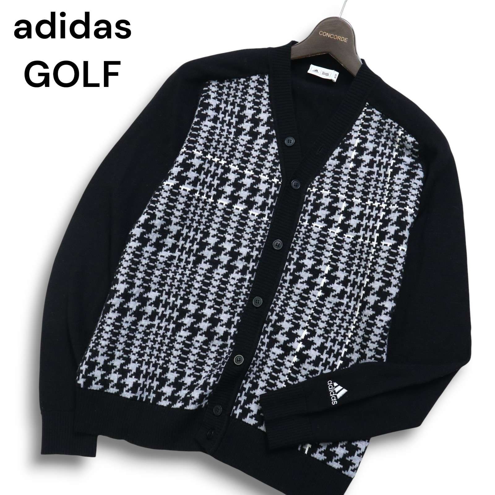 アディダスゴルフ 千鳥柄 ジップアップ ワンピース M ウール アディダスゴルフ 千鳥柄 ジップアップ ワンピース M ウール