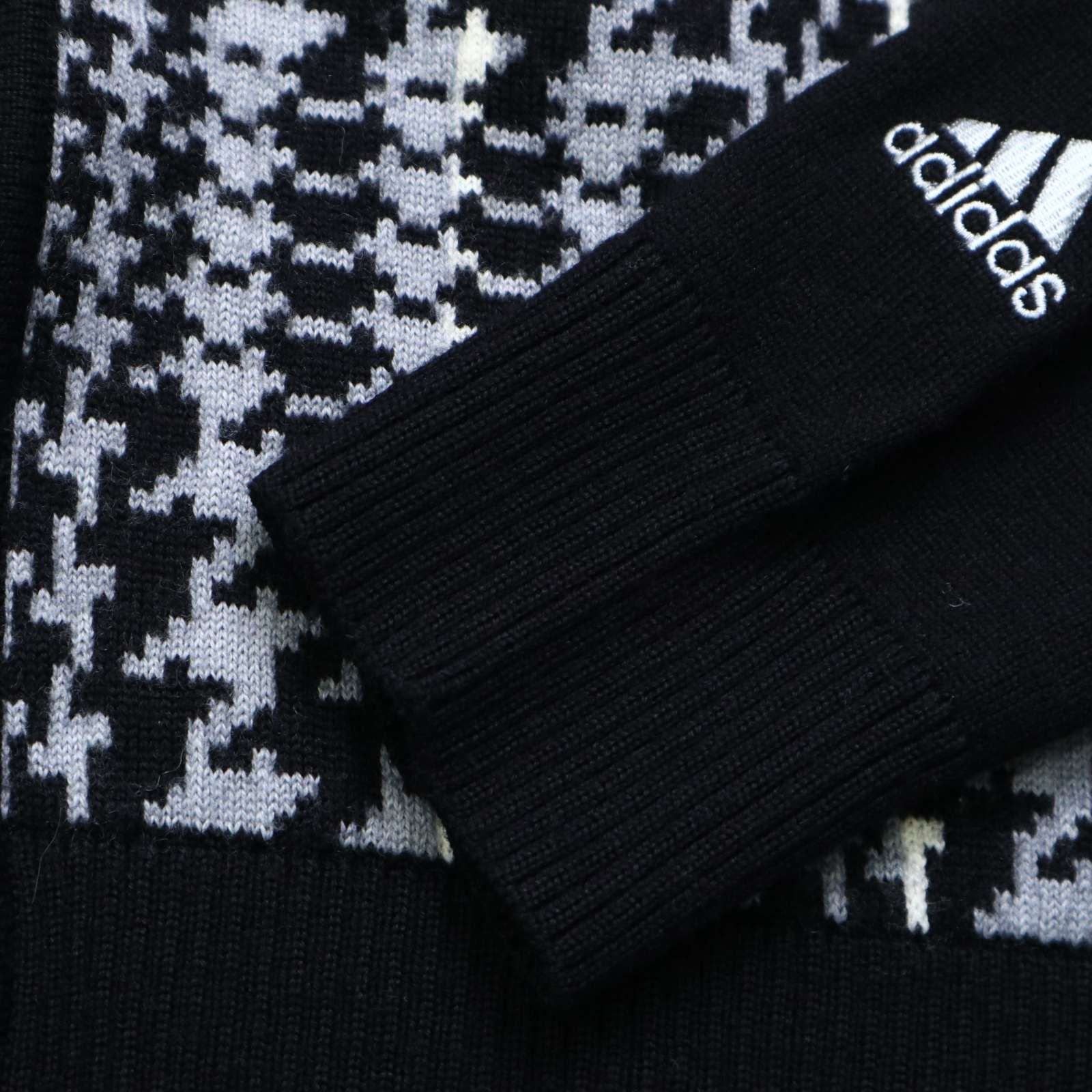 アディダスゴルフ 千鳥柄 ジップアップ ワンピース M ウール アディダスゴルフ 千鳥柄 ジップアップ ワンピース M ウール