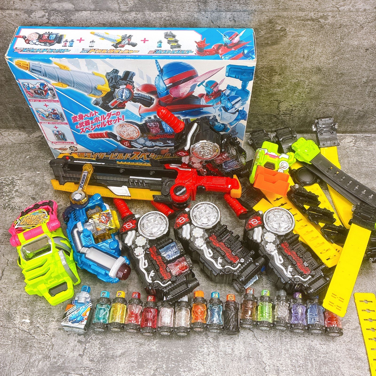 仮面ライダー ビルド エグゼイド まとめ 9個 DXビルドドライバー DX 