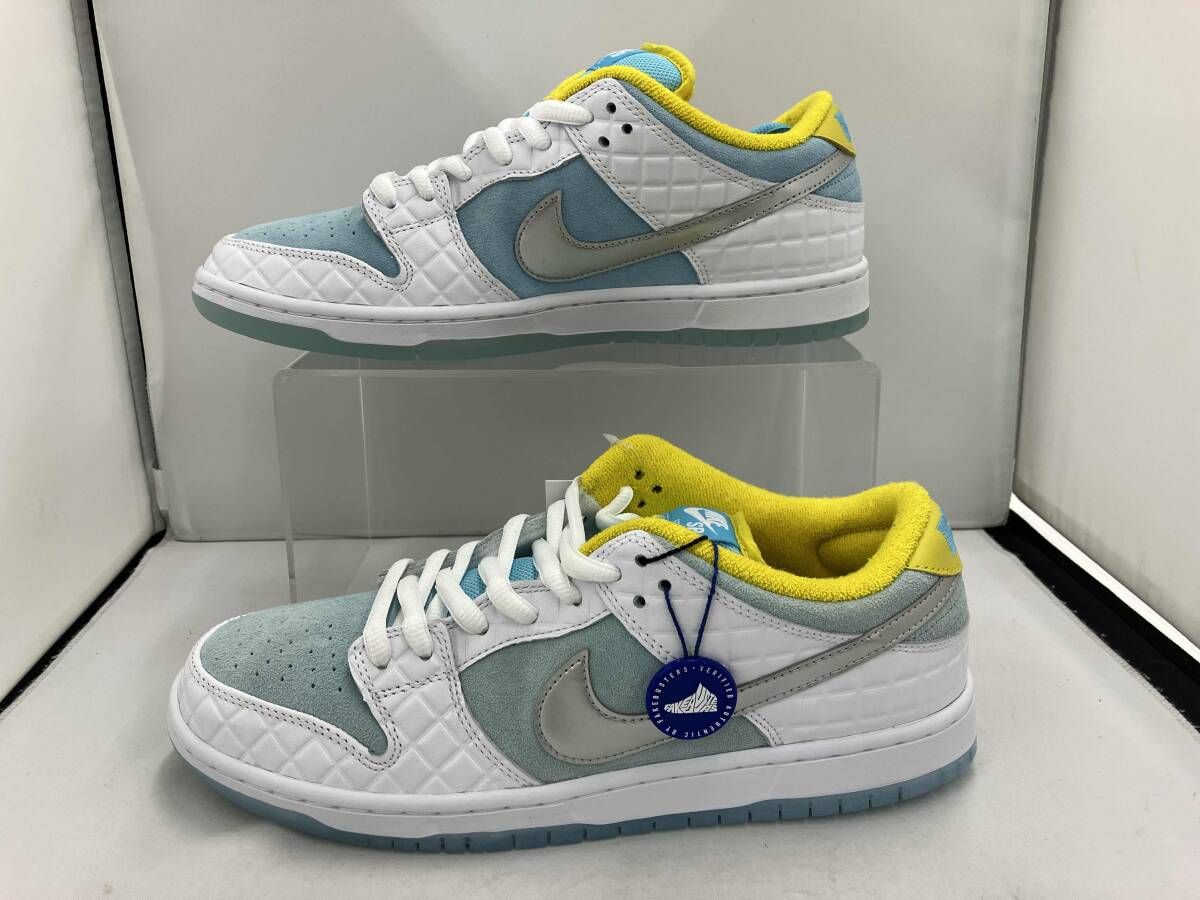 FTC × NIKE SB DUNK LOW PRO QS WHITE BLUE エフティーシー ナイキ 