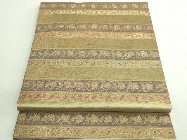 平和屋着物□極上 西陣織 陰山織物謹製 箔屋清兵衛 太鼓柄袋帯 名物裂