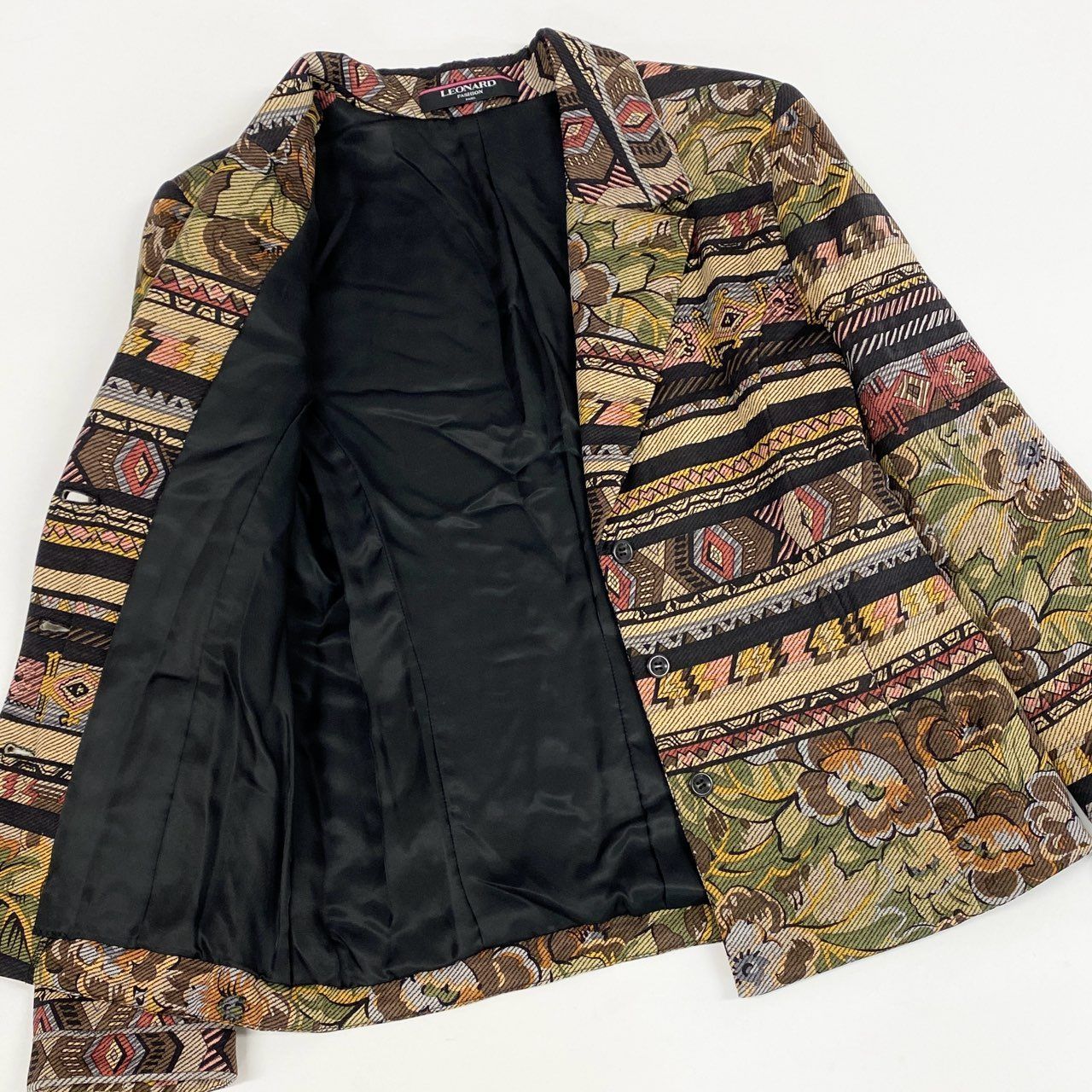 2k19《美品》 LEONARD FASHION レオナール テーラードジャケット 中綿