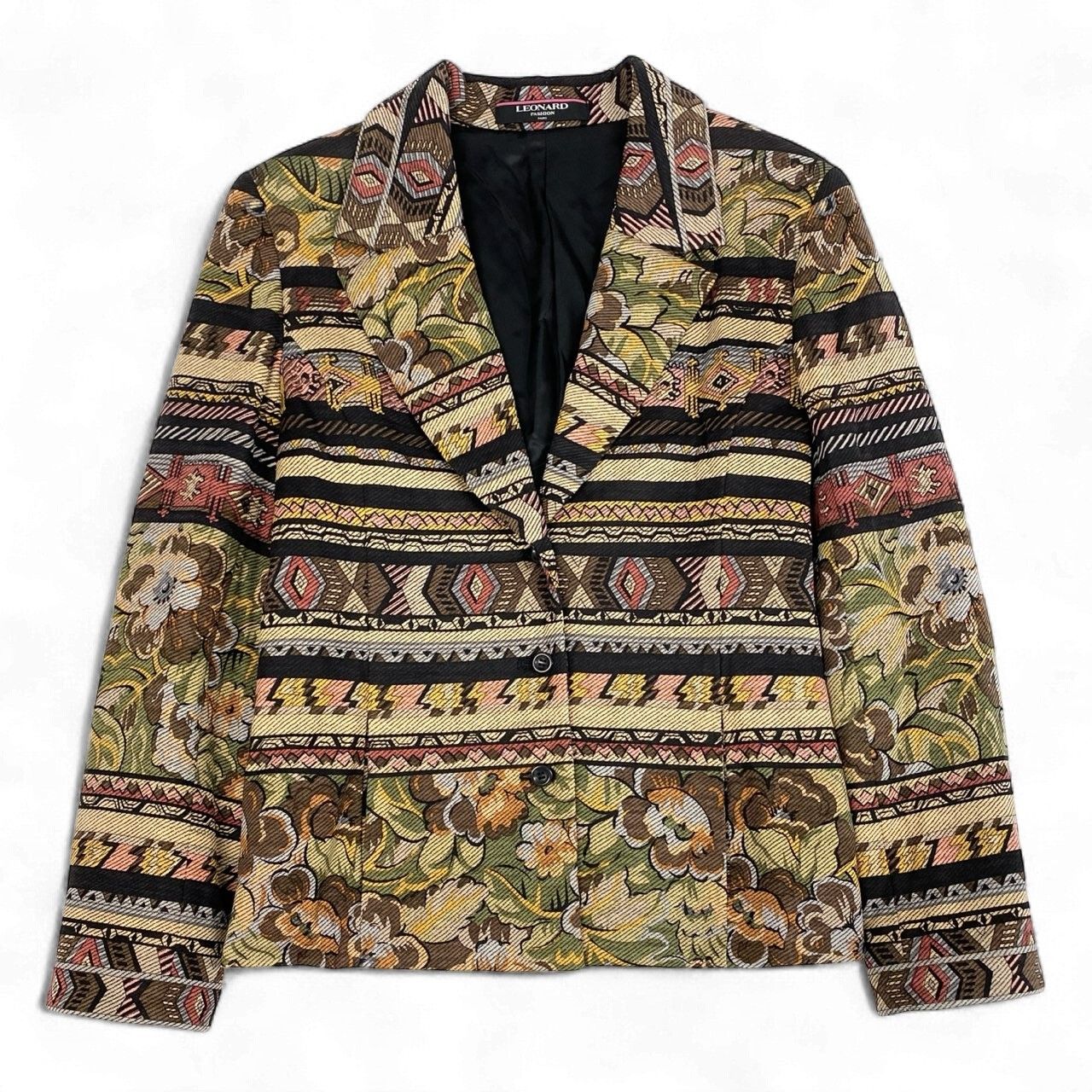 2k19《美品》 LEONARD FASHION レオナール テーラードジャケット 中綿