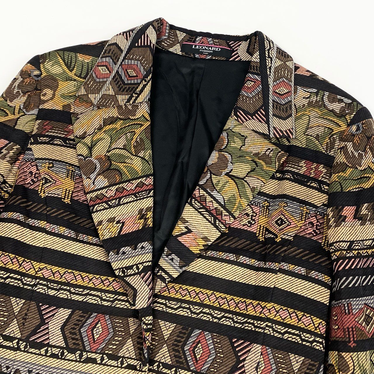 2k19《美品》 LEONARD FASHION レオナール テーラードジャケット 中綿