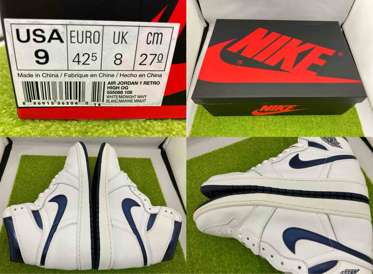 NIKE AIR JORDAN 1 RETRO HIGH OG Metallic Navy 2016 ナイキ エア 