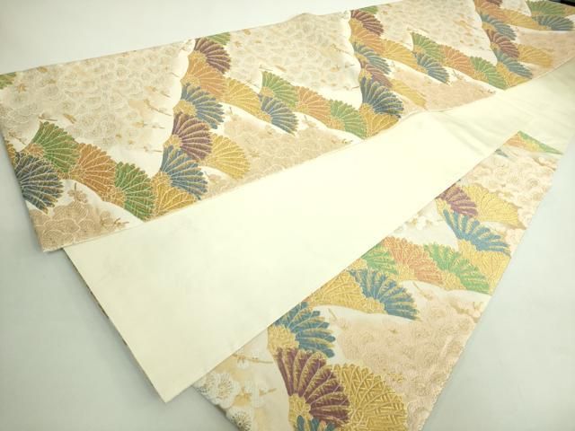 平和屋着物■極上　山口美術織物　皇室　伊勢神宮御用　西陣織　六通柄袋帯　唐織　菊欅梅花文　金糸　逸品　DZAB1530kh5 平和屋着物□極上 山口美術織物 皇室 伊勢神宮御用 西陣織 六通柄袋帯