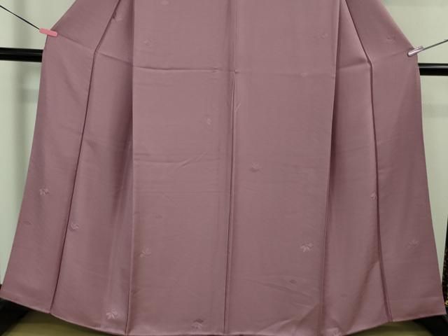 平和屋着物■極上　色無地　工字繋ぎ　南天草葉地紋　菖蒲色　逸品　DZAB1707kh5 平和屋着物□極上 色無地 工字繋ぎ 南天草葉地紋 菖蒲色 逸品