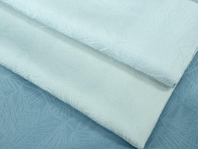 平和屋着物□極上 訪問着 松ぼっくり地紋 暈し染め フロスティーブルー色