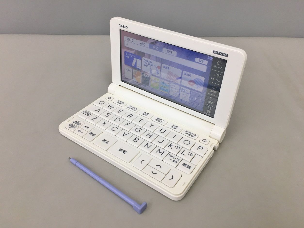 CASIO 電子辞書 EX-word XD-SV4750 ホワイト 電子辞書 EX-word CASIO 電子辞書 EX-word XD-SV4750 ホワイト 電子辞書 EX-word