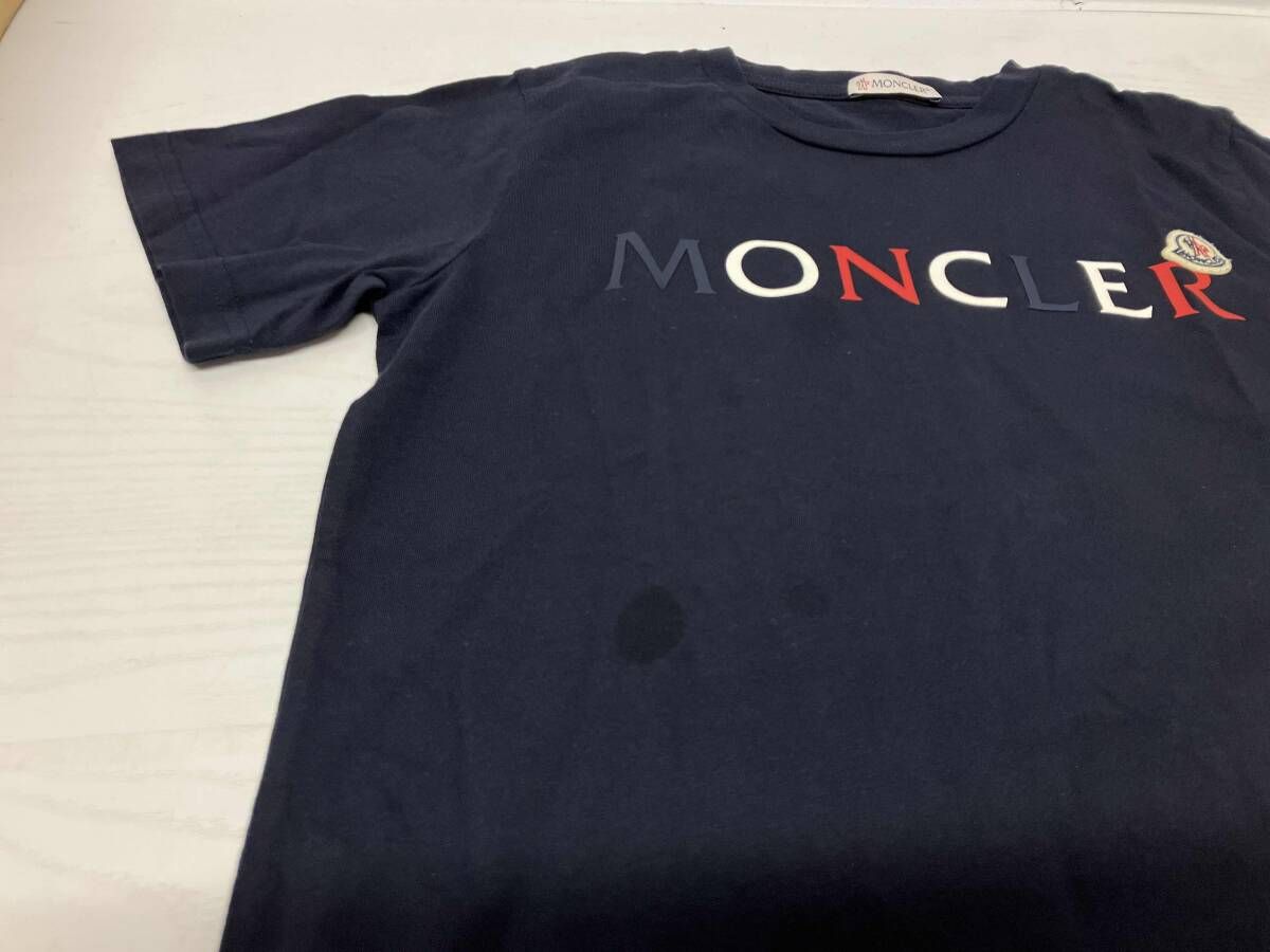モンクレール　半袖Tシャツ　黒　140 キッズ Moncler Kids キッズ ロゴ コットンTシャツ (すべての新品) IFCHIC.COM