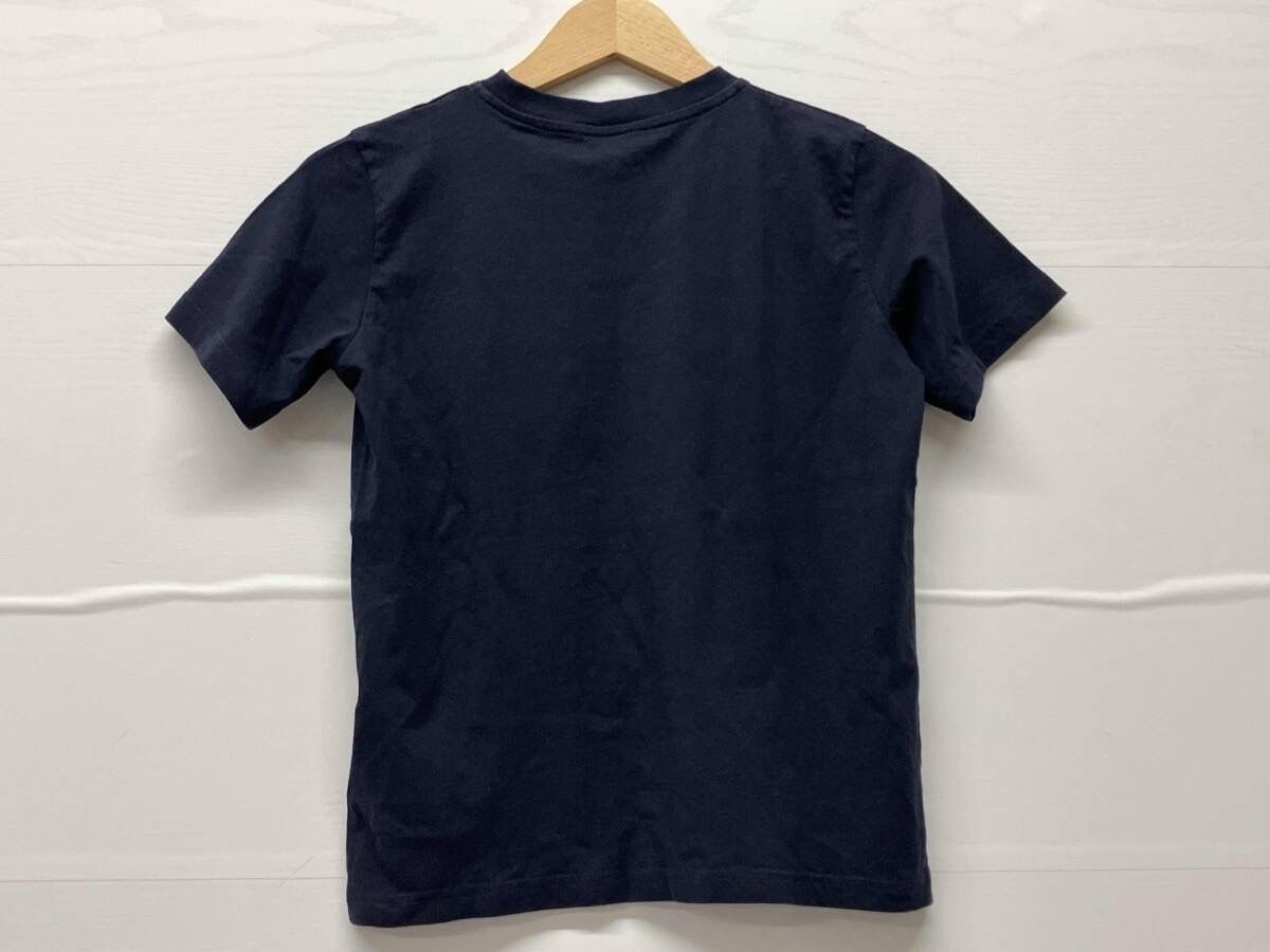 モンクレール　10A 半袖Tシャツ　ネイビー MONCLER モンクレール キッズ 半袖Tシャツ ロゴ入り サイズ10A 140cm