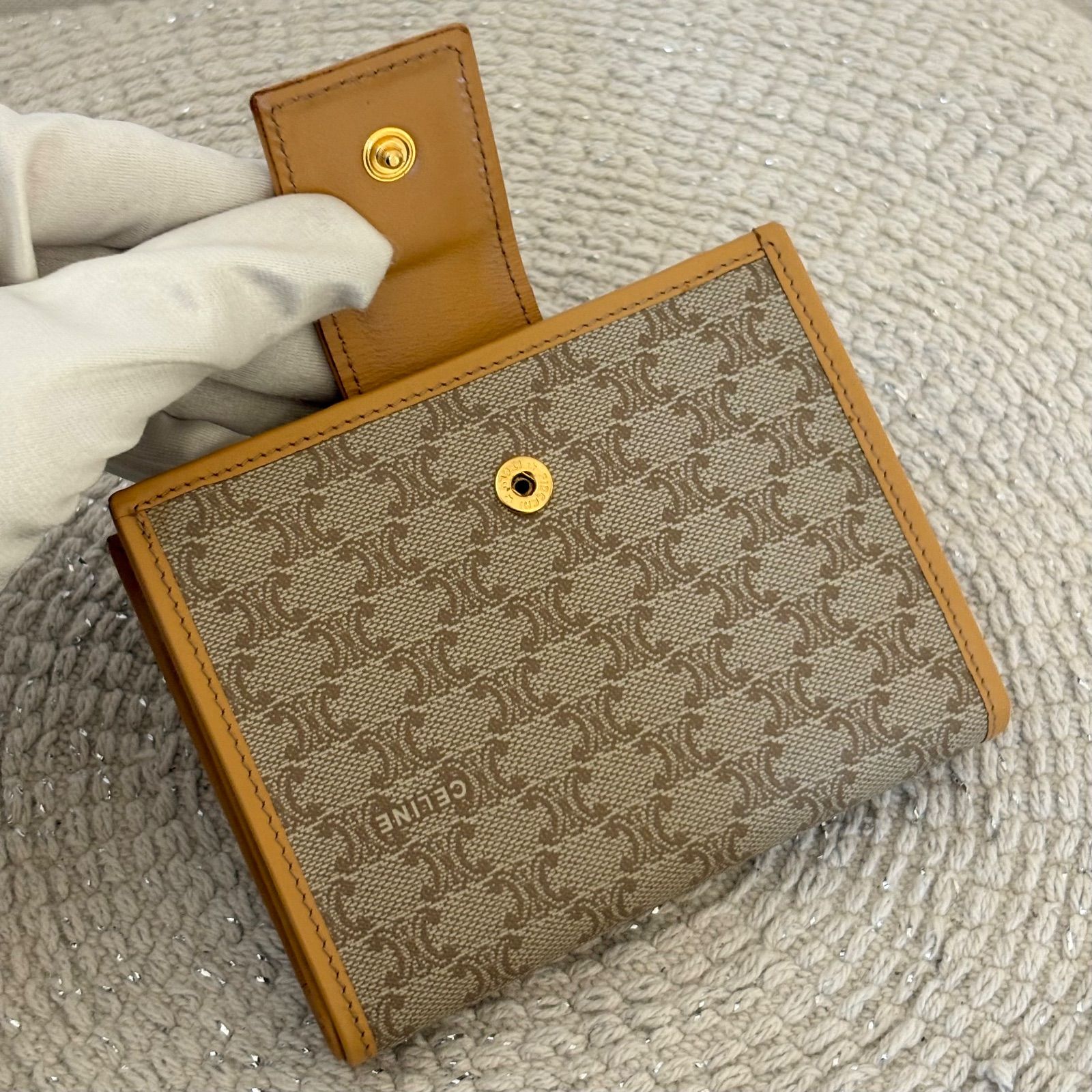 極美品 セリーヌ コインケース ミニ財布 ライトキャメル 【公式通販】