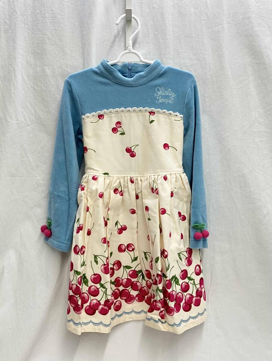 m*a様 シャーリーテンプル　さくらんぼ　ワンピース　120 Shirley Temple シャーリーテンプル さくらんぼ柄 ワンピース オフ