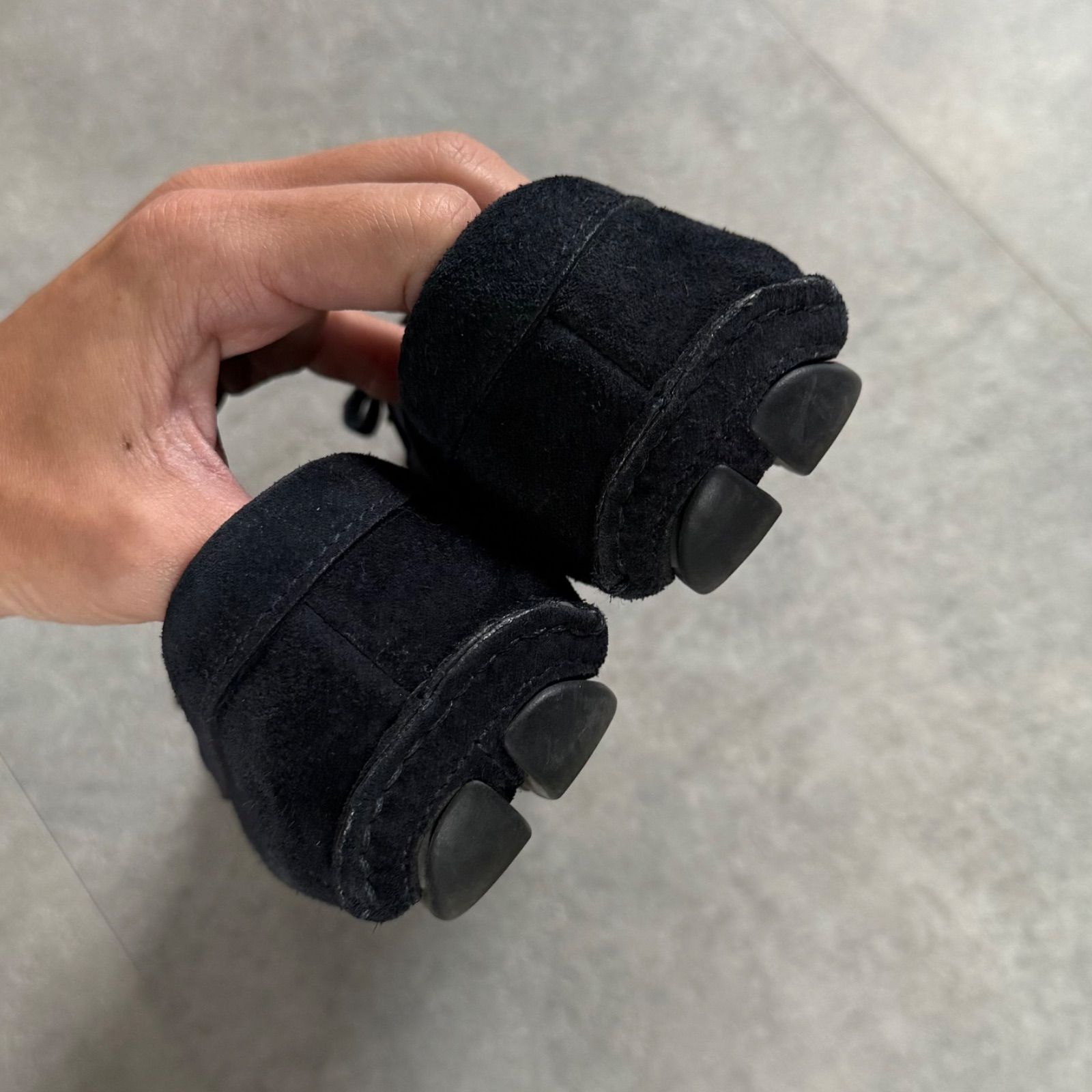 PRADA プラダ ロゴ リボン ドライビングシューズ ネイビー オンライン