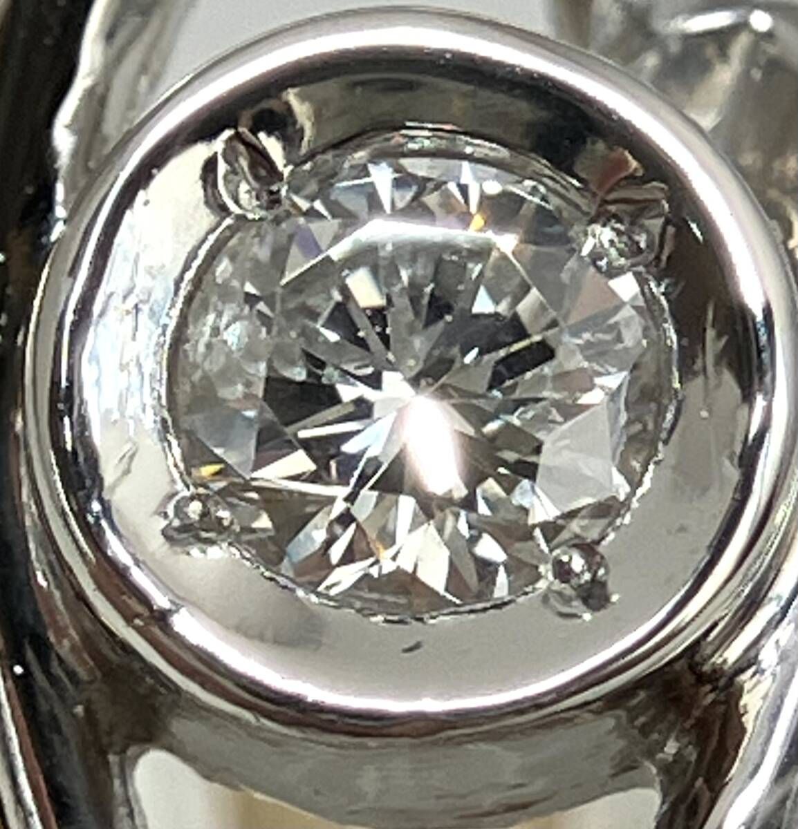 美品 pt900＆K18 ダイヤモンド　#12 リング 総重量7.77g 鑑定書 新品仕上済み 鑑別書付き K18 Pt900 ダイヤモンド 0.20ct リング 11号